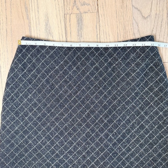 Ann Taylor Women’s Vintage Wool Silk Blend Argyle Flare Lined Mini Skirt Size 10 - Picture 5 of 10